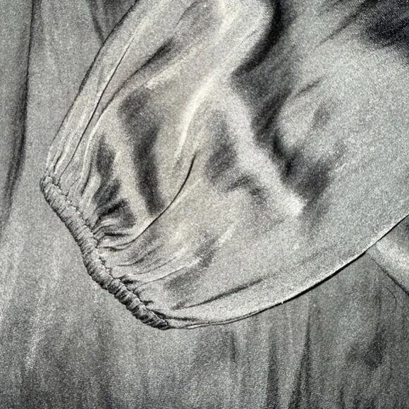 Banana Republic Black Long Sleeve Blouse, Size XXL - Picture 4 of 8